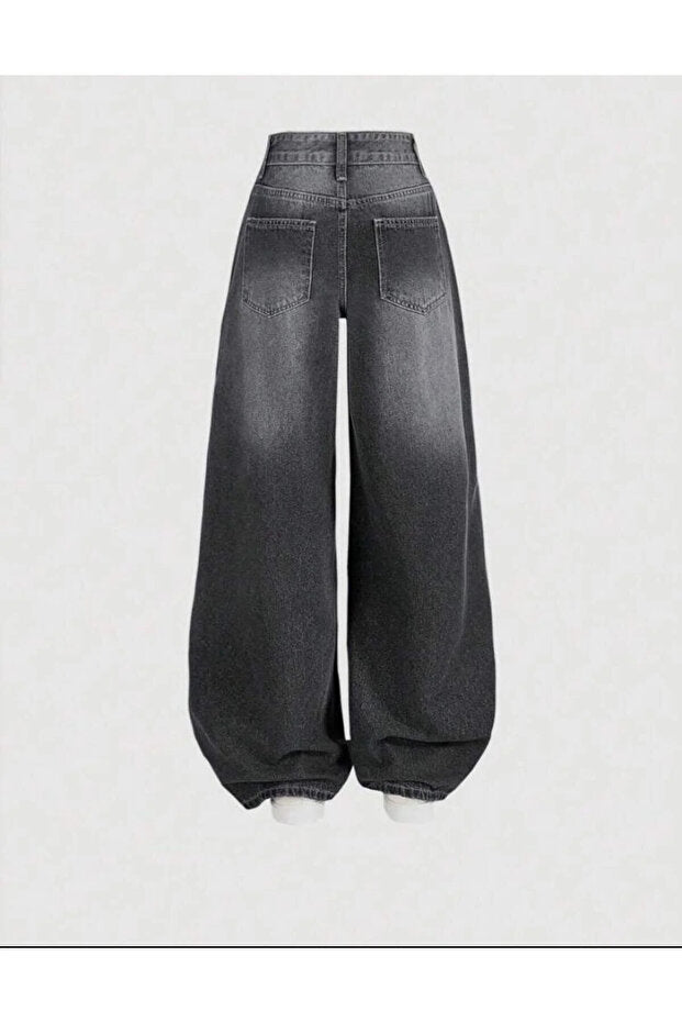 Street Pucket Füme Antresit Jeans Pantolon