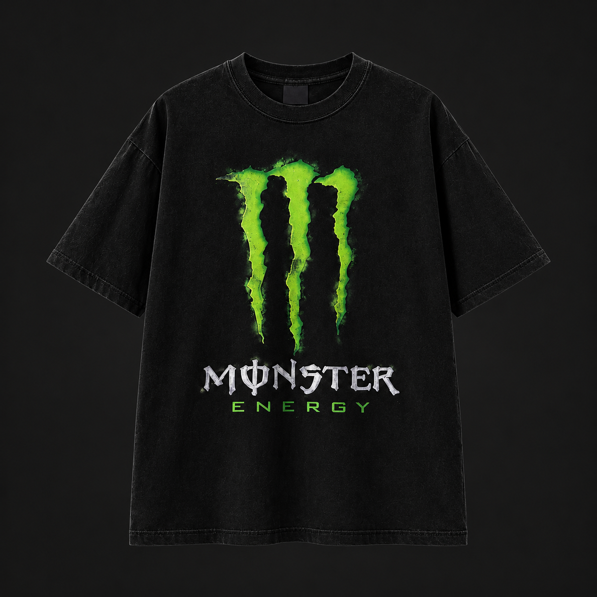 Monster Siyah Gothic T-shirt