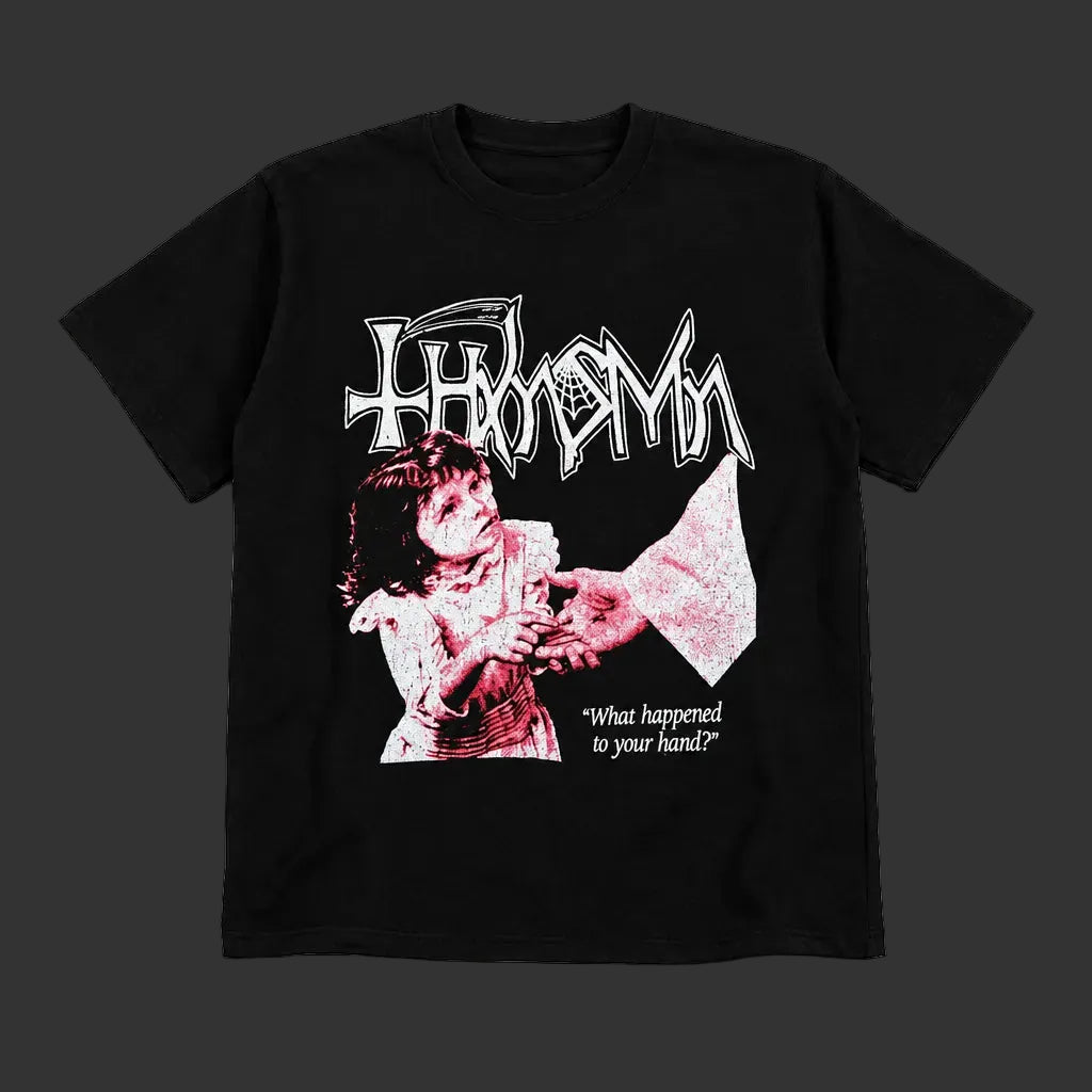 What Happened? Siyah T-Shirt Unisex Vintage
