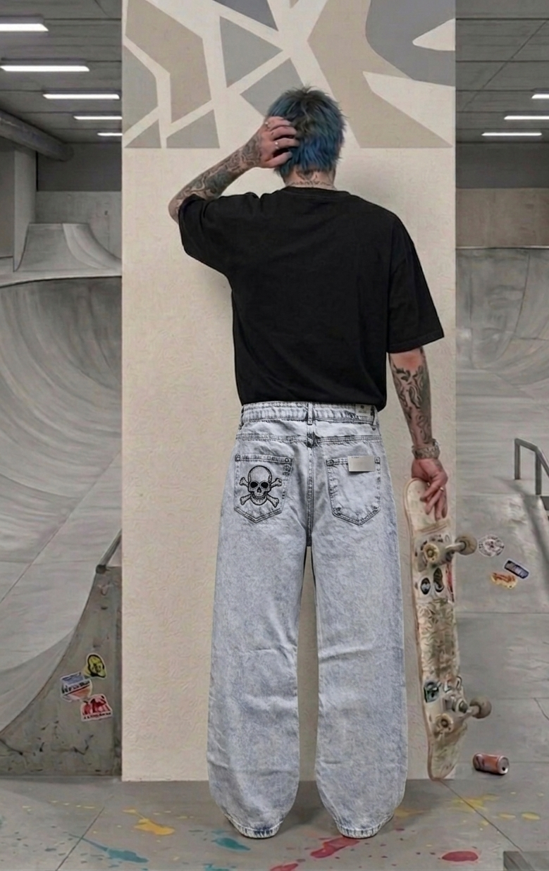Cross Punk Unisex Pantolon